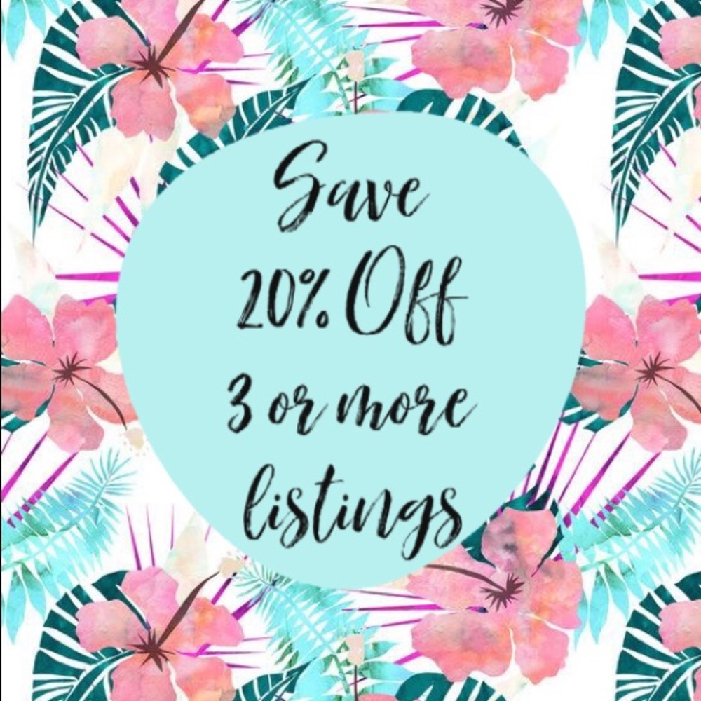 20% OFF, 3 OR MORE!